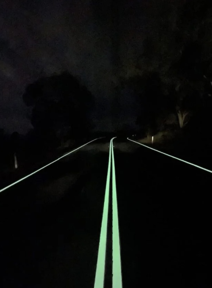 Australia Implements ‘Glow In The Dark’ Road Markings To Improve Safety